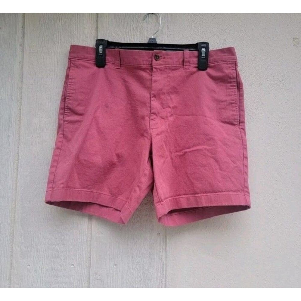 J.Crew Mercantile Flex Chino Shorts Men's Size 35 Salmon Pink Casual Pockets